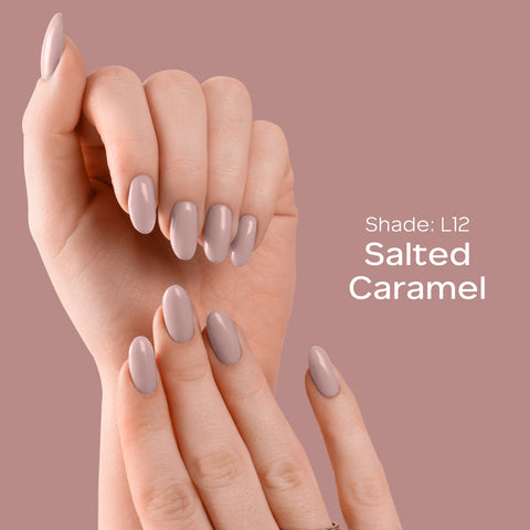 FACES CANADA Ultime Pro Splash Luxe Nail Enamel - Salted Caramel (L12), 12ml | Glossy Finish | Quick Drying | Long Lasting | High Shine | Chip Defiant | Even-Finish | Vegan | Non-Toxic | Ethanol-Free