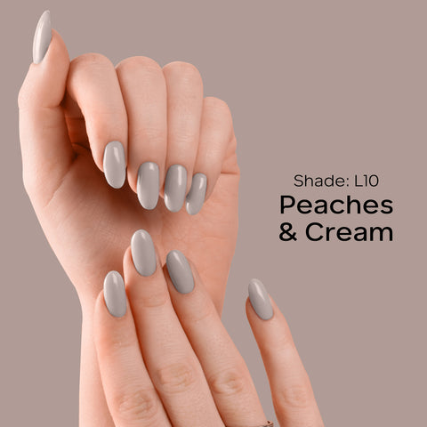FACES CANADA Ultime Pro Splash Luxe Nail Enamel - Peaches & Cream (L10), 12ml | Glossy Finish | Quick Drying | Long Lasting | High Shine | Chip Defiant | Even-Finish | Vegan | Non-Toxic | Ethanol-Free