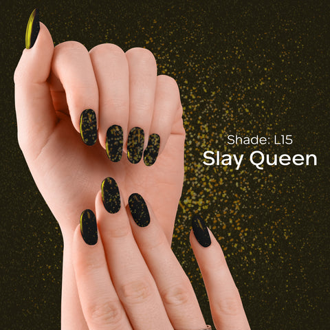 FACES CANADA Ultime Pro Splash Luxe Nail Enamel - Slay Queen (L15), 12ml | Glossy Finish | Quick Drying | Long Lasting | High Shine | Chip Defiant | Even-Finish | Vegan | Non-Toxic | Ethanol-Free