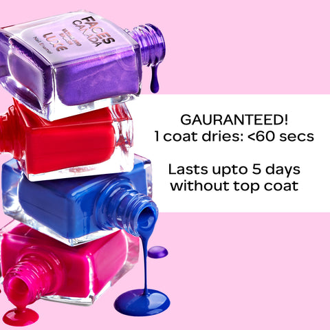 FACES CANADA Ultime Pro Splash Luxe Nail Enamel - Getting Bolder (L21), 12ml | Glossy Finish | Quick Drying | Long Lasting | High Shine | Chip Defiant | Even-Finish | Vegan | Non-Toxic | Ethanol-Free