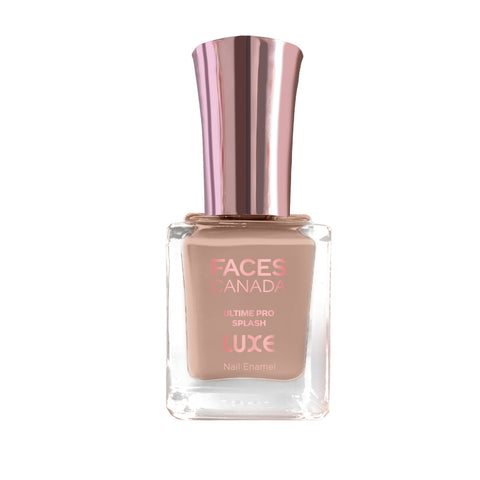 FACES CANADA Ultime Pro Splash Luxe Nail Enamel - Keeping Basic (L09), 12ml | Glossy Finish | Quick Drying | Long Lasting | High Shine | Chip Defiant | Even-Finish | Vegan | Non-Toxic | Ethanol-Free
