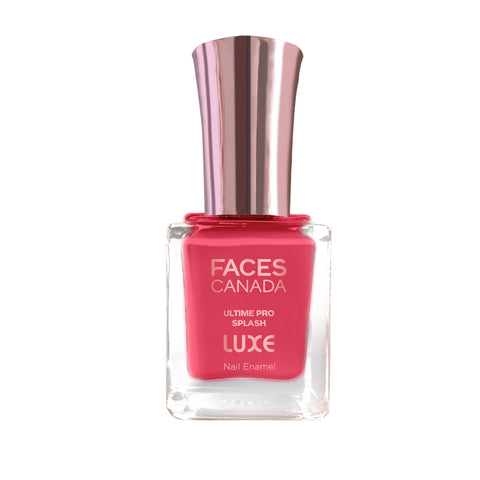 FACES CANADA Ultime Pro Splash Luxe Nail Enamel - Coral Reef (L24), 12ml | Glossy Finish | Quick Drying | Long Lasting | High Shine | Chip Defiant | Even-Finish | Vegan | Non-Toxic | Ethanol-Free