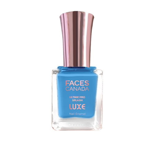 FACES CANADA Ultime Pro Splash Luxe Nail Enamel - Lapis (L22), 12ml | Glossy Finish | Quick Drying | Long Lasting | High Shine | Chip Defiant | Even-Finish | Vegan | Non-Toxic | Ethanol-Free
