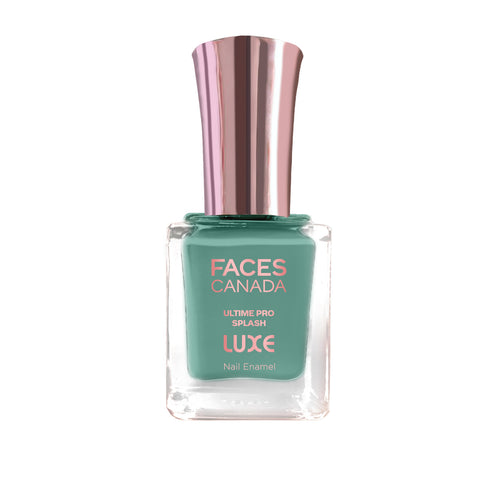 FACES CANADA Ultime Pro Splash Luxe Nail Enamel - Seafoam (L28), 12ml | Glossy Finish | Quick Drying | Long Lasting | High Shine | Chip Defiant | Even-Finish | Vegan | Non-Toxic | Ethanol-Free