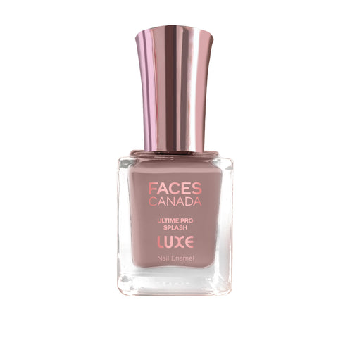 FACES CANADA Ultime Pro Splash Luxe Nail Enamel - Salted Caramel (L12), 12ml | Glossy Finish | Quick Drying | Long Lasting | High Shine | Chip Defiant | Even-Finish | Vegan | Non-Toxic | Ethanol-Free