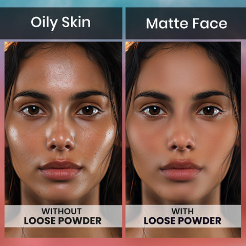 NY Bae Translucent Loose Powder (5.8 gm) | White | Matte Finish | Almond, Jojoba & Sunflower Oils | Makeup Setting Powder | Long Lasting