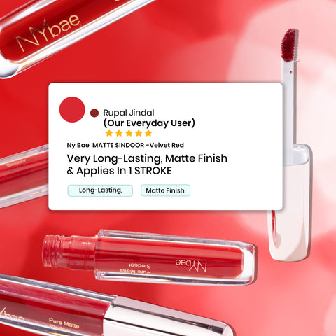 NY Bae Pure Matte Sindoor - Velvet Red 01 (2.5 ml)