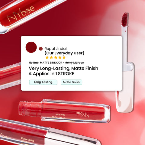 NY Bae Pure Matte Sindoor - Merry Maroon 02 (2.5 ml)