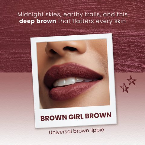 NY Bae Velvet Mousse Lipstick – Brown Girl Brown 10 (6.5 ml)| Velvet Matte Finish | Long-Lasting | Transferproof & Smudgeproof | Ultra Light & Smooth Texture | High Color Payoff