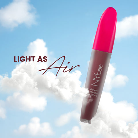 NY Bae Velvet Mousse Lipstick – Pink Roast 11 (6.5 ml) | Velvet Matte Finish | Long-Lasting | Transferproof & Smudgeproof | Ultra Light & Smooth Texture | High Color Payoff