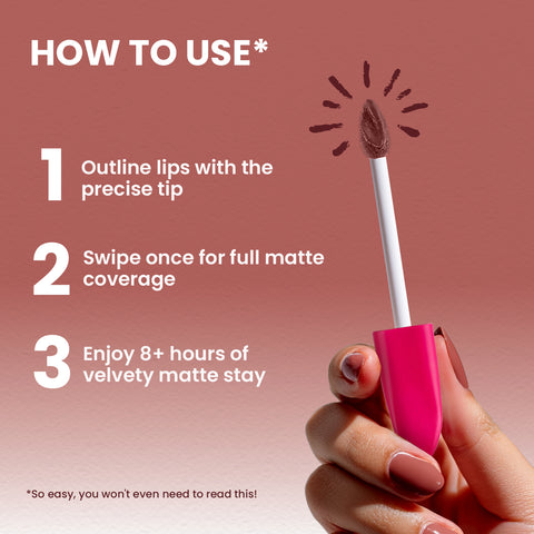 NY Bae Velvet Mousse Lipstick – Pink Roast 11 (6.5 ml) | Velvet Matte Finish | Long-Lasting | Transferproof & Smudgeproof | Ultra Light & Smooth Texture | High Color Payoff