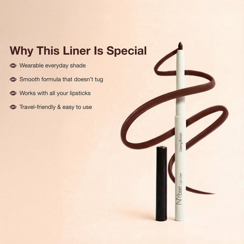 NY Bae 2-in-1 Lip Liner & Lip Colour - Shade - Laung Brown