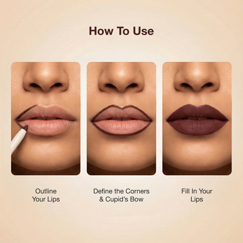 NY Bae 2-in-1 Lip Liner & Lip Colour - Shade - Laung Brown