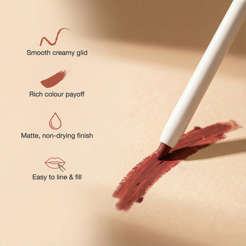 NY Bae 2-in-1 Lip Liner & Lip Colour - Shade- Gulkand