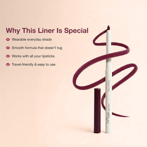 NY Bae 2-in-1 Lip Liner & Lip Colour - Shade- Kokum Plum
