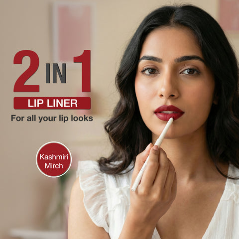NY Bae 2-in-1 Lip Liner & Lip Colour - Shade- Kashmiri Mirch