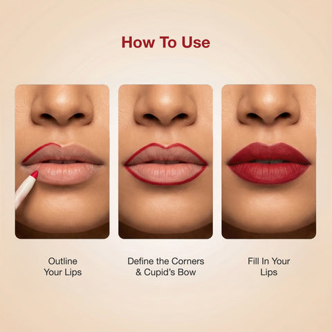 NY Bae 2-in-1 Lip Liner & Lip Colour - Shade- Kashmiri Mirch