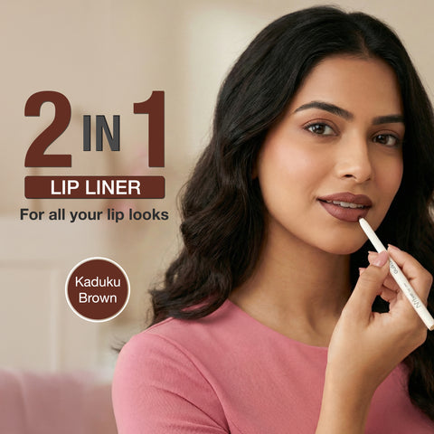NY Bae 2-in-1 Lip Liner & Lip Colour - Shade- Kaduku Brown