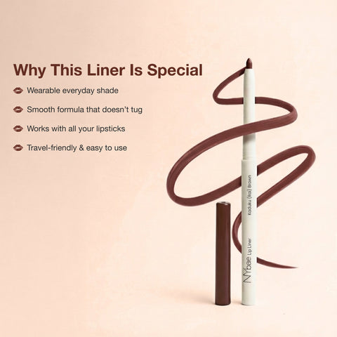 NY Bae 2-in-1 Lip Liner & Lip Colour - Shade- Kaduku Brown