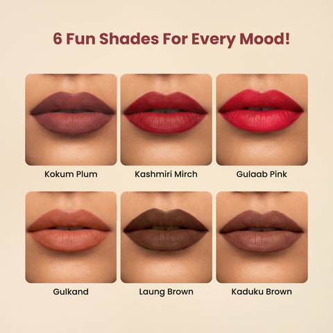 NY Bae 2-in-1 Lip Liner Kit Pack of 6 - 6 Multi-Use Lip Pencils