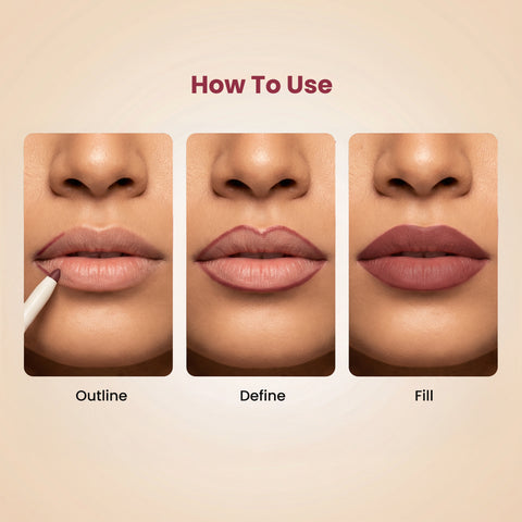NY Bae 2-in-1 Lip Liner Kit Pack of 6 - 6 Multi-Use Lip Pencils