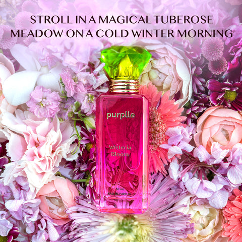 Fragrances by Purplle | Wisteria Bloom (50 ml) | floral notes jasmine, tuberose, amber, long lasting fragrance | luxury perfume for women | premium floral fragrance