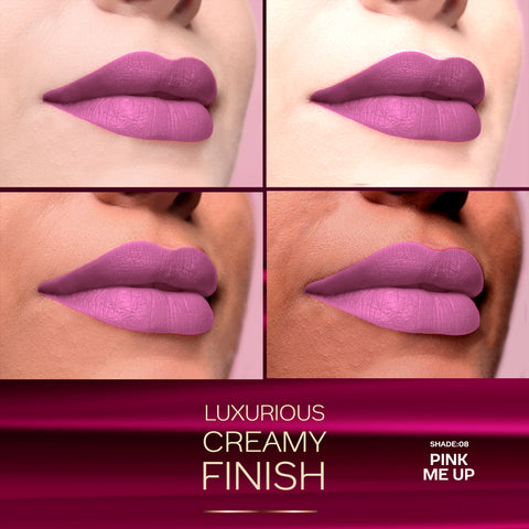 FACES CANADA Comfy Matte Crayon I Creamy Matte I Chamomile & Shea Butter I Alcohol-free I Pink me up 08 2.8 gm