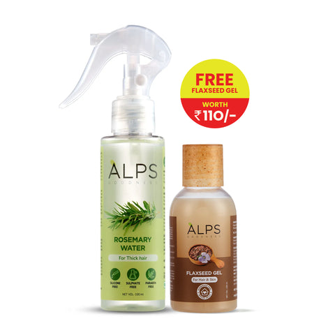 Alps Goodness Rosemary Water 200 ml + Flaxseed Gel 100 ml (300 ml)