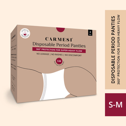 Carmesi Disposable Period Panties (S-M) - 4 Pcs