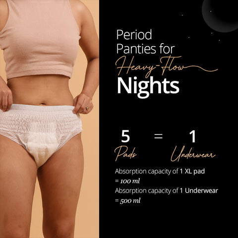 Carmesi Disposable Period Panties (S-M) - 4 Pcs