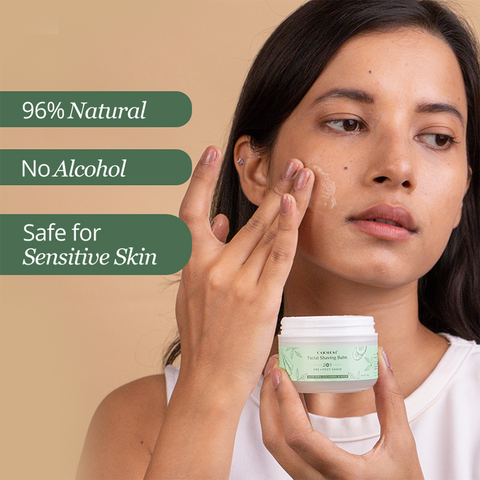 Carmesi Facial Shaving Balm - 2 in 1 Pre Shave - 50 gm