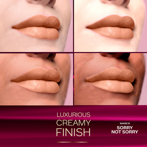 FACES CANADA Comfy Matte Crayon I Creamy Matte I Chamomile & Shea Butter I Alcohol-free I Sorry not sorry 15 2.8 gm