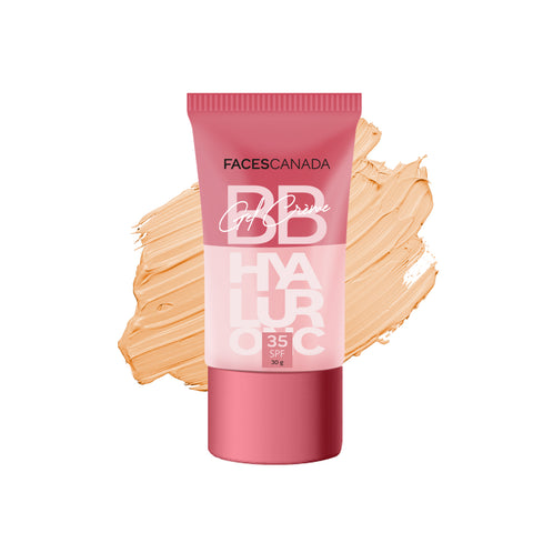 FACES CANADA SPF 35 BB Gel Creme - Warm Caramel, 30 gm | Multitasking | Even Skin Tone | Instant Glow | Smooth Flawless Matte Finish | Hydrating | Lightweight & Nonsticky