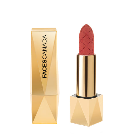 FACES CANADA Comfy Silk Obsession Lipstick - Assertive Nude 05, 4 gm | Creamy Matte Finish | Highly Pigmented | 8 Hours Long Stay | Luxurious & Elegant | Glides Effortlessly | Silky Smooth Texture | Hydrating Lips