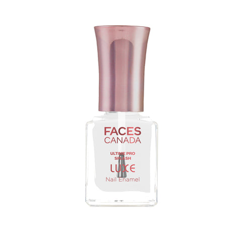 FACES CANADA Ultime Pro Splash Luxe Nail Enamel - Dew Drop (TC01), 12 ml | Glossy Finish | Quick Drying | Long Lasting | High Shine | Chip Defiant | Even-Finish | Vegan | Non-Toxic | Ethanol-Free