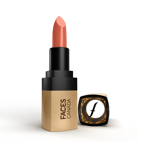 FACES CANADA Comfy Matte Velvet Touch Lipstick - Peach Cobbler 07, 4.2 gm | Velvety Matte Finish | 8HR Longstay | Intense Colour | Hydrating Lips | Smooth Application | Foodproof & Crackproof