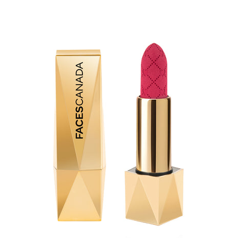FACES CANADA Comfy Silk Obsession Lipstick - Passionate Pink 01, 4 gm | Creamy Matte Finish | Highly Pigmented | 8 Hours Long Stay | Luxurious & Elegant | Glides Effortlessly | Silky Smooth Texture | Hydrating Lips