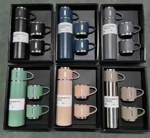 Gonari GWP Flask Set With 3 Cups Nov25 1 Pc