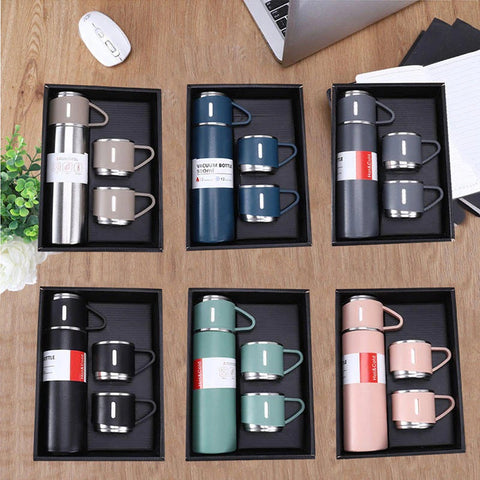 Gonari GWP Flask Set With 3 Cups Nov25 1 Pc
