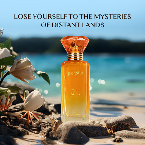 Fragrances by Purplle | Cabo Sands (50 ml) | warm notes black currant, ylang ylang, orchid, chocolate, patchouli, amber long lasting fragrance | luxury perfume for women | premium woody warm fragrance