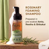 Alps Goodness Rosemary Foaming Shampoo | Presoaked in Amla Reetha Shikakai water | Anti hairfall Shampoo | Gentle & Non drying | Rosemary Shampoo | Hair Growth Shampoo | For long thick hair | Sulphate-free | For men & women |150 ml