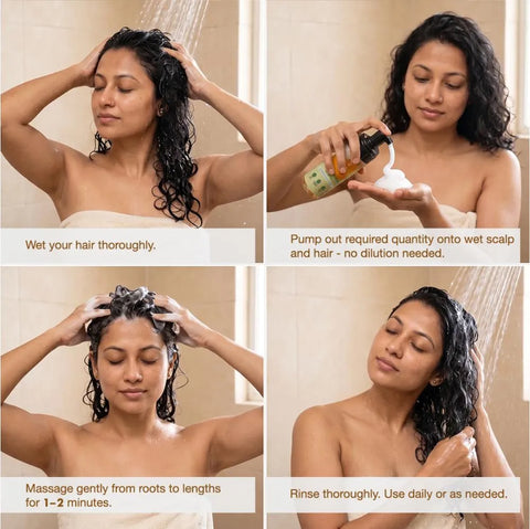 Alps Goodness Rosemary Foaming Shampoo | Presoaked in Amla Reetha Shikakai water | Anti hairfall Shampoo | Gentle & Non drying | Rosemary Shampoo | Hair Growth Shampoo | For long thick hair | Sulphate-free | For men & women |150 ml