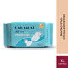 Carmesi Air Feel Sanitary Pads With Dual Airflow Pores - 10 XL Pads With Wide Back | Airy Dry Sweat-Free Rash-Free & Comfy | Soft Lightweight & Ultra-Thin | Super-Absorbent Core | Non-Toxic