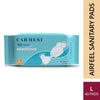 Carmesi Air Feel Sanitary Pads With Dual Airflow Pores - 40 Large Pads | Keeps You Dry Sweat-Free Rash-Free & Comfortable | Soft Lightweight & Ultra-Thin | Super-Absorbent Core | Non-Toxic