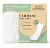 Carmesi XL Panty Liners - Pack of 20 | 180 mm | Extra Coverage | Cushiony Soft Feel | Protection Against Light Spotting, Vaginal Discharge & Incontinence | Keeps You Fresh & Dry All Day | No Phthalates, No VOCs, Unscented