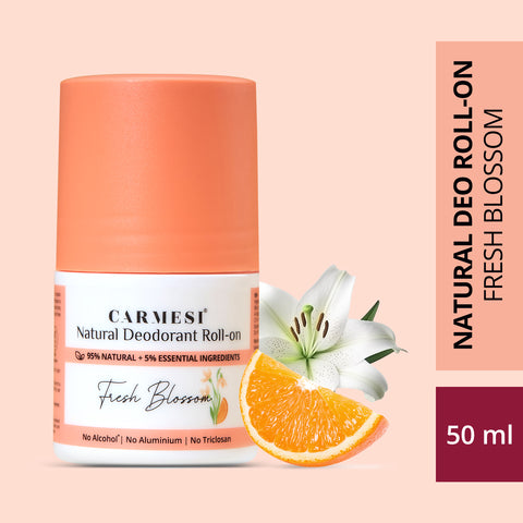 Carmesi Natural Deodorant Roll-On (Fresh Blossom) 50 ml