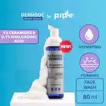 DERMDOC by Purplle 1% Ceramides * & 0.1% Hyaluronic Acid Gentle Foaming Face Wash (80 ml)