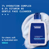 DERMDOC 7% Hydration Complex + 0.3% Vitamin B5 Gentle Face Cleanser | Sulphate-Free Soap-Free Non-Stripping Cleanser | Dry to Normal & Sensitive Skin | Barrier Support & Soft Comfortable Skin | 120 ml