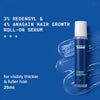Dermdoc 3% Redensyl4% Anagain Hair Growth Roll-On Serum | Infused with 2% Bicapil & 1% Peptide Complex | Helps Reduces Hair Fall & Promotes Hair Growth| Stimulates Follicles & Improves Hair Density | Suitable for All Hair Types | 25 ml