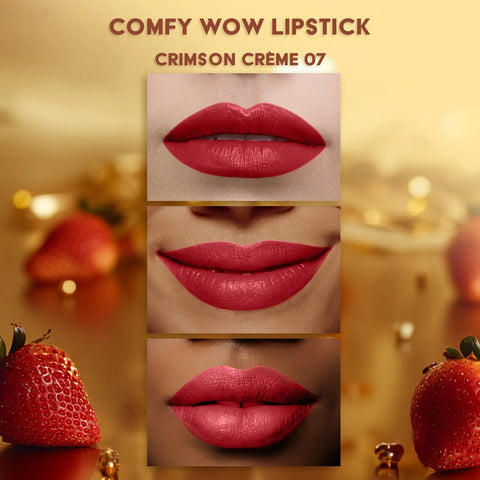 FACES CANADA Comfy Matte Wow Bullet Lipstick - Crimson Creme 4.2 gm